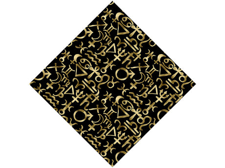 Black Horoscopes Astrology Vinyl Wrap Pattern