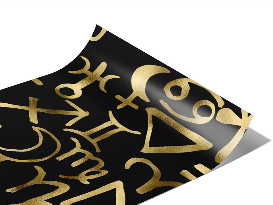 Black Horoscopes Astrology Vinyl Wraps~Rwraps Series 914 Digitally Printed Vinyl Wrap~0