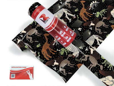 black ice dinosaur Craft Vinyl Roll