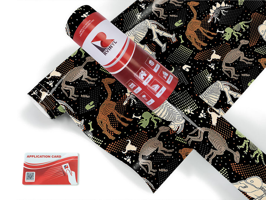 black ice dinosaur Craft Vinyl Roll