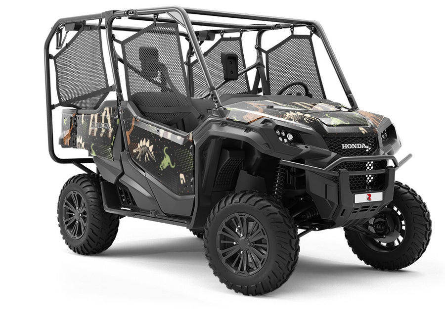 Black Ice Dinosaur Utility Vehicle Vinyl Wrap