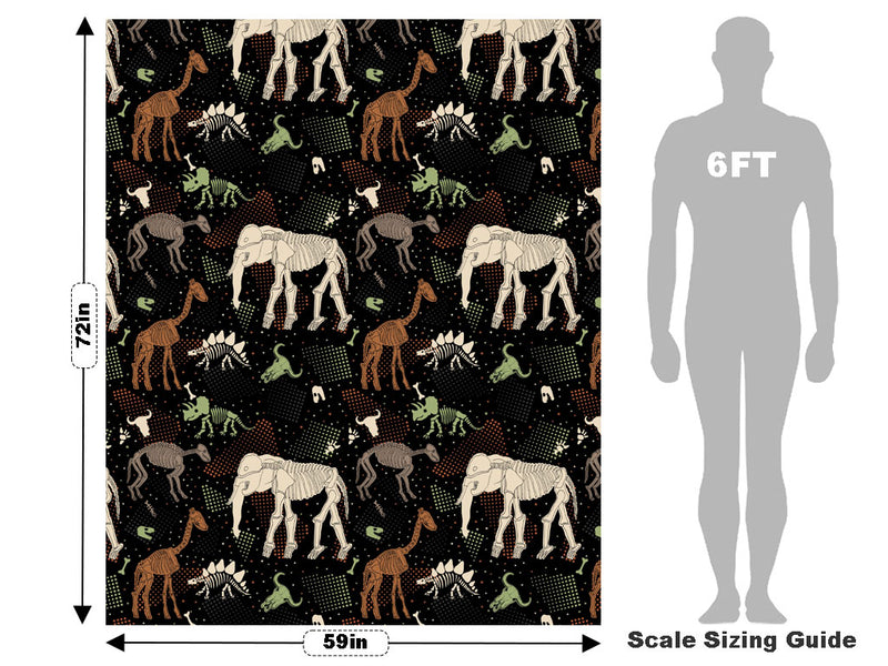 Black Ice Dinosaur Vehicle Wrap Scale~Rwraps Series 914 Black Ice Dinosaur Measurements~1
