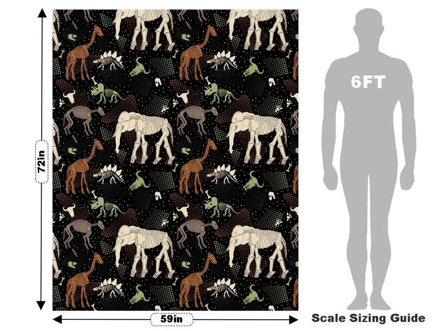 Black Ice Dinosaur Vehicle Wrap Scale~Rwraps Series 914 Black Ice Dinosaur Measurements~1