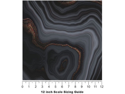 Black Ice Gemstone Vinyl Film Pattern Size 12 inch Scale~Rwraps Black Ice Gemstone Sizing Chart~2