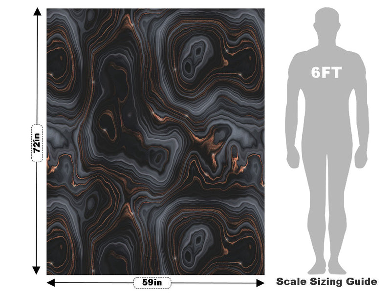 Black Ice Gemstone Vehicle Wrap Scale~Rwraps Series 914 Black Ice Gemstone Measurements~1