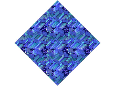Black Light Cityscape Vinyl Wrap Pattern