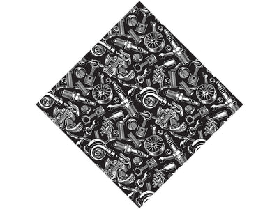 Black Motor Cars Vinyl Wrap Pattern