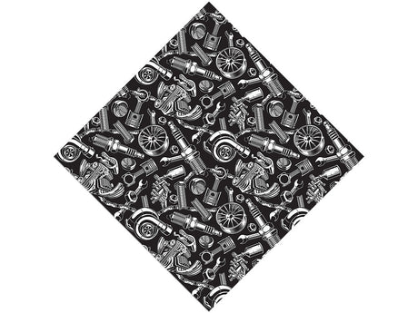 Black Motor Cars Vinyl Wrap Pattern