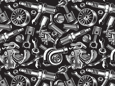 Black Motor Cars Vinyl Wrap Pattern~Rwraps Series 914 Digitally Printed Vinyl Wrap~0