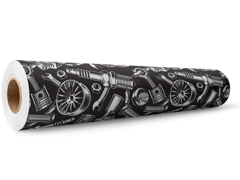 Black Motor Cars Wrap Film Wholesale Roll~Rwraps Series 914 Digitally Printed Vinyl Roll~5