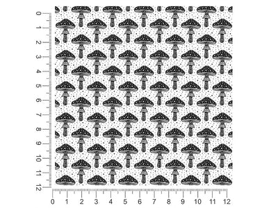 black mucismol mushroom 1ft x 1ft Craft Sheets