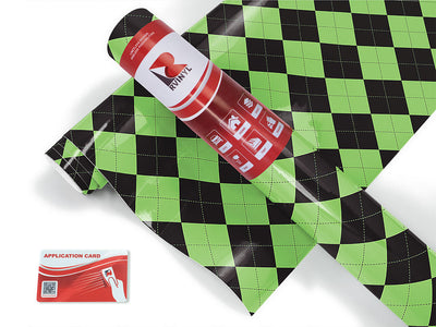 black olive argyle Craft Vinyl Roll