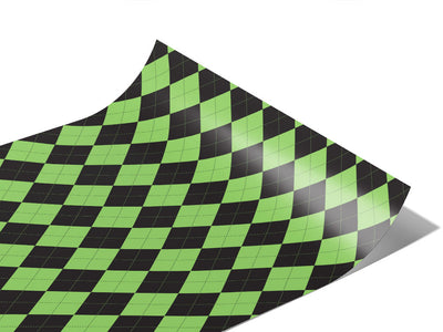 Black Olive Argyle Vinyl Wraps~Rwraps Series 914 Digitally Printed Vinyl Wrap~0