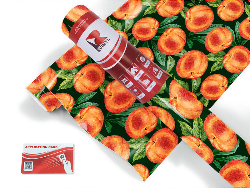 black peachy keen fruit Craft Vinyl Roll