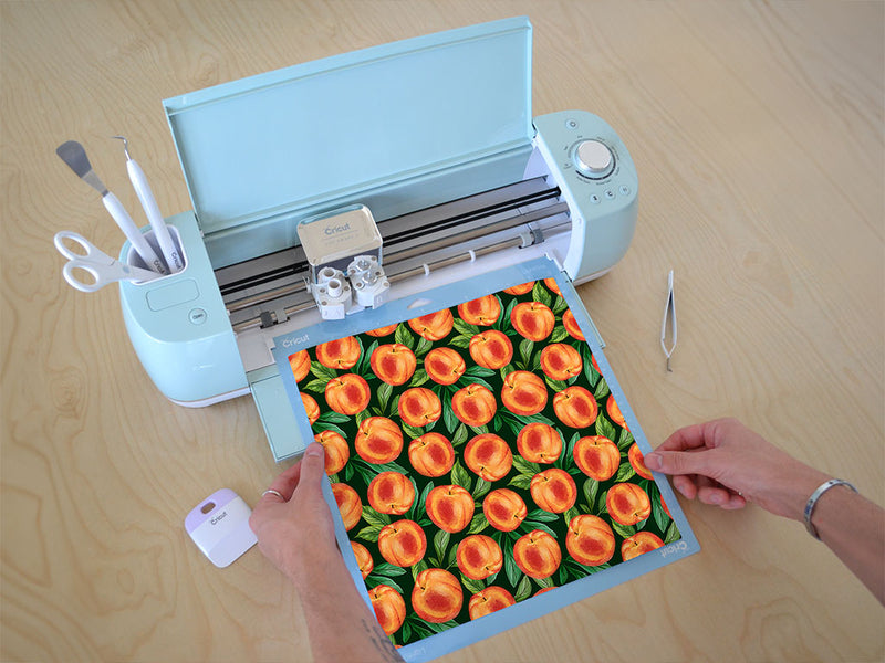 black peachy keen fruit Cricut Compatible Vinyl