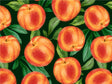Black Peachy Keen Fruit Vinyl Wrap Pattern~Rwraps Series 914 Digitally Printed Vinyl Wrap~0