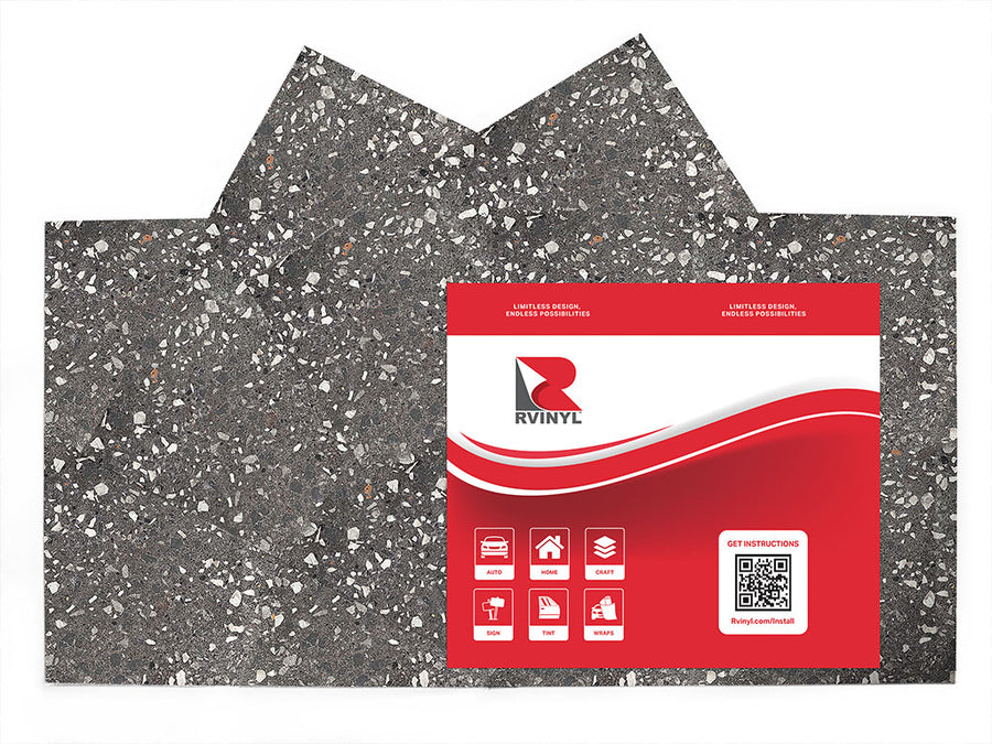 black pearl granite stone Craft Vinyl Sheet Pack