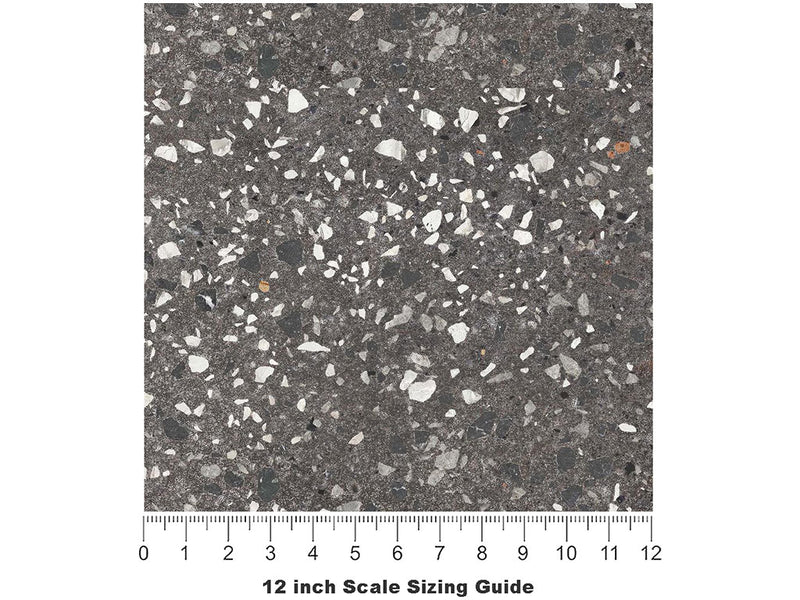 Black Pearl Granite Vinyl Film Pattern Size 12 inch Scale~Rwraps Black Pearl Granite Sizing Chart~2
