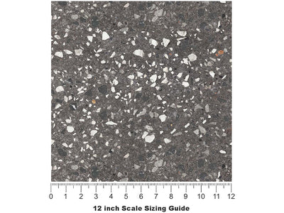 Black Pearl Granite Vinyl Film Pattern Size 12 inch Scale~Rwraps Black Pearl Granite Sizing Chart~2