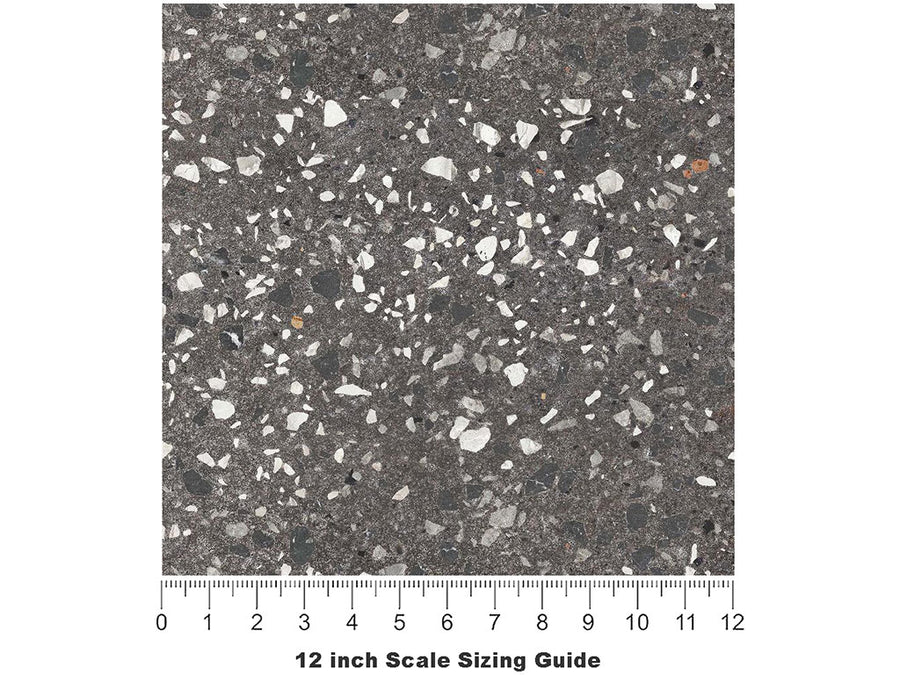 Black Pearl Granite Vinyl Film Pattern Size 12 inch Scale~Rwraps Black Pearl Granite Sizing Chart~2