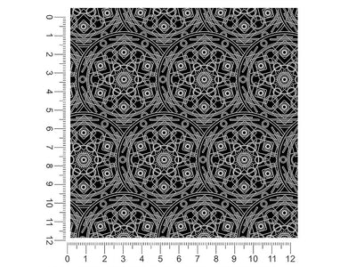 black polygons mandala 1ft x 1ft Craft Sheets
