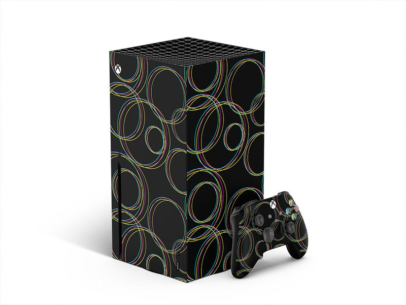 black rainbow abstract geometric XBOX DIY Decal