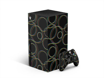 black rainbow abstract geometric XBOX DIY Decal