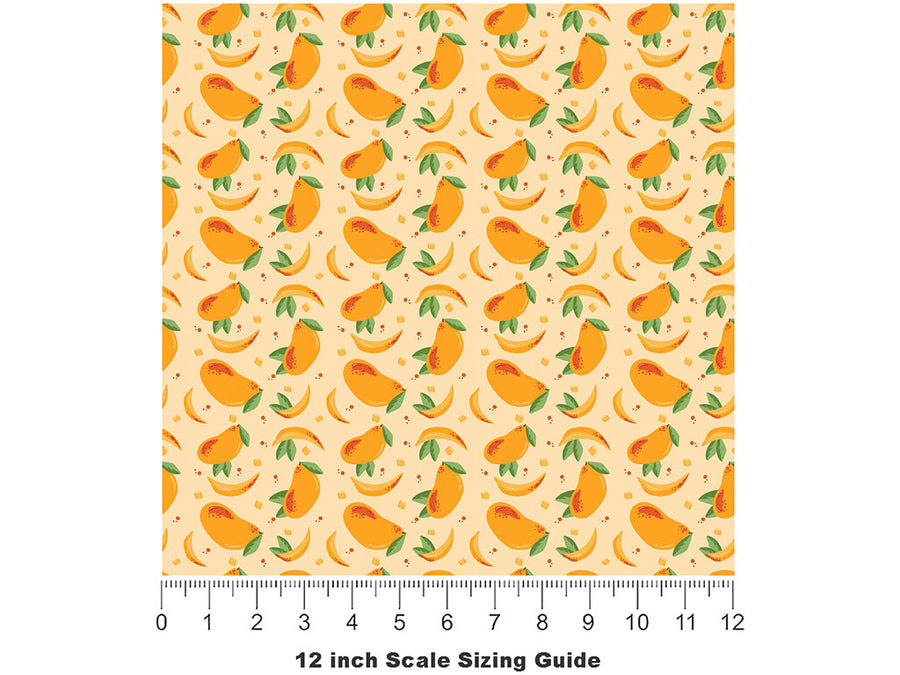 Black Rose Fruit Vinyl Film Pattern Size 12 inch Scale~Rwraps Black Rose Fruit Sizing Chart~2