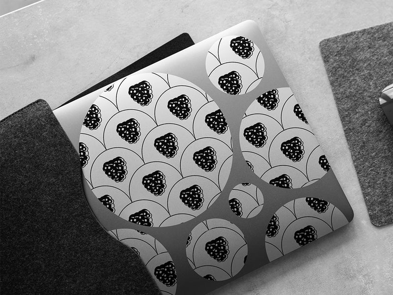 black satin fruit DIY Laptop Stickers