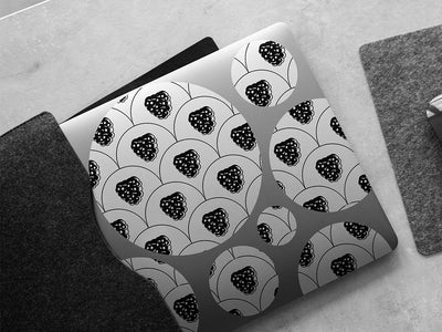 black satin fruit DIY Laptop Stickers