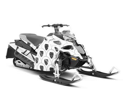 Black Satin Fruit Custom Wrapped Snowmobile