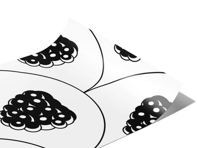 Black Satin Fruit Vinyl Wraps~Rwraps Series 914 Digitally Printed Vinyl Wrap~0
