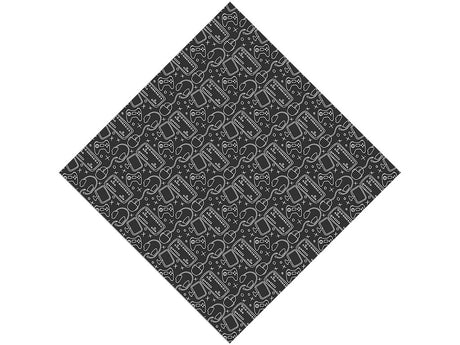 Black Setup Gaming Vinyl Wrap Pattern