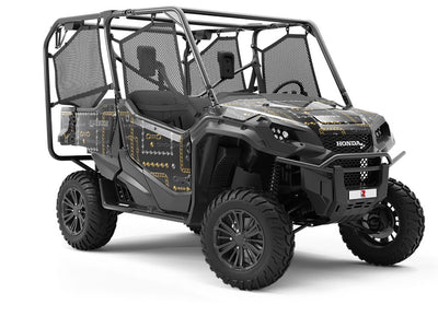 Black Shine Bling Utility Vehicle Vinyl Wrap