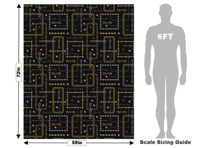 Black Shine Bling Vehicle Wrap Scale~Rwraps Series 914 Black Shine Bling Measurements~1