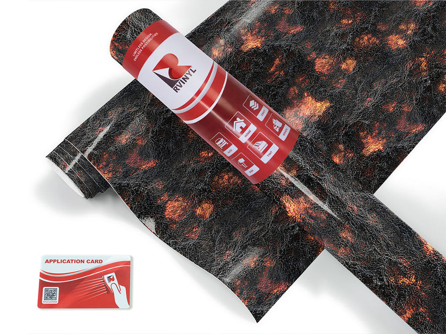black smoke lava Craft Vinyl Roll