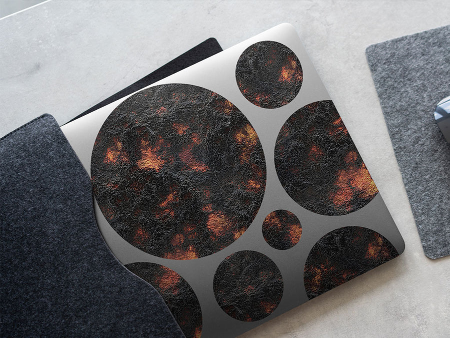 black smoke lava DIY Laptop Stickers