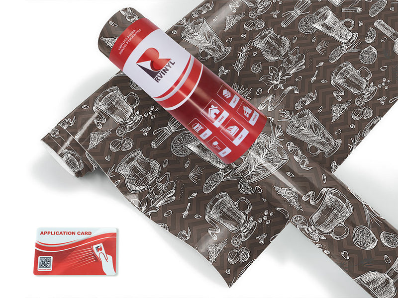 black spiced alcohol Craft Vinyl Roll