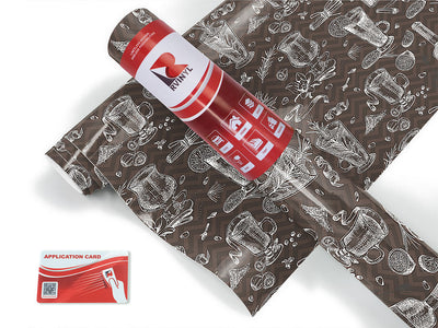 black spiced alcohol Craft Vinyl Roll