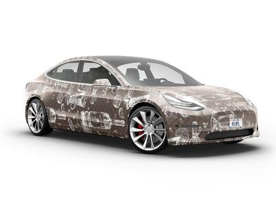 Black Spiced Alcohol Vehicle Vinyl Wrap
