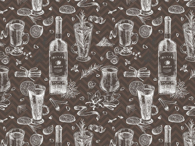Black Spiced Alcohol Vinyl Wrap Pattern~Rwraps Series 914 Digitally Printed Vinyl Wrap~0
