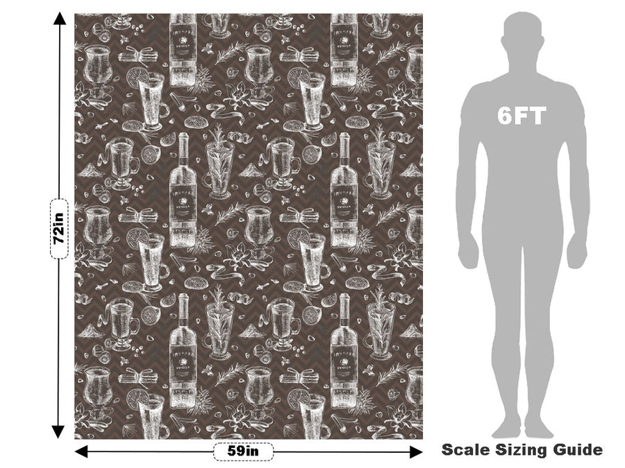 Black Spiced Alcohol Vehicle Wrap Scale~Rwraps Series 914 Black Spiced Alcohol Measurements~1