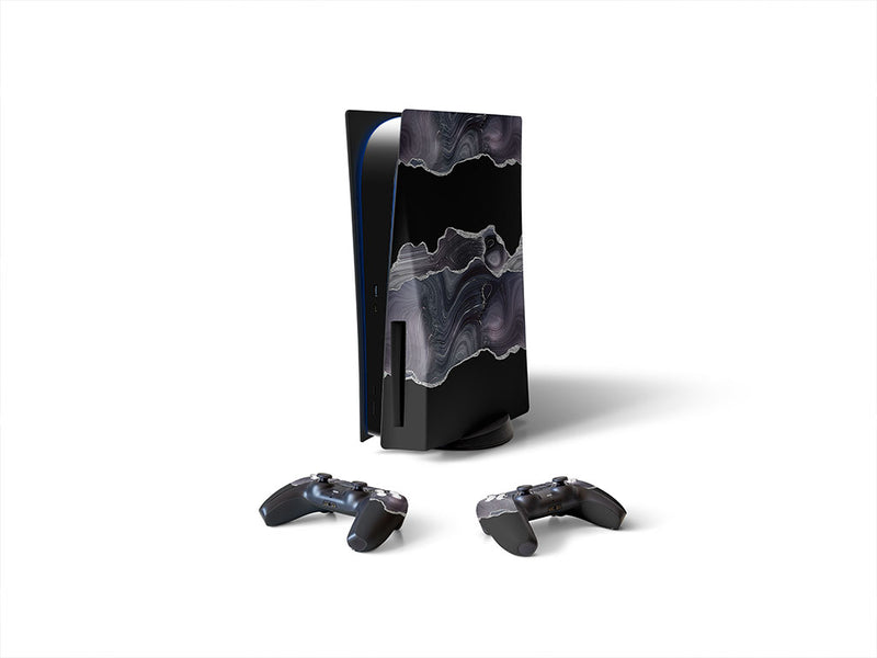 black spinel gemstone films Sony PS5 DIY Skin