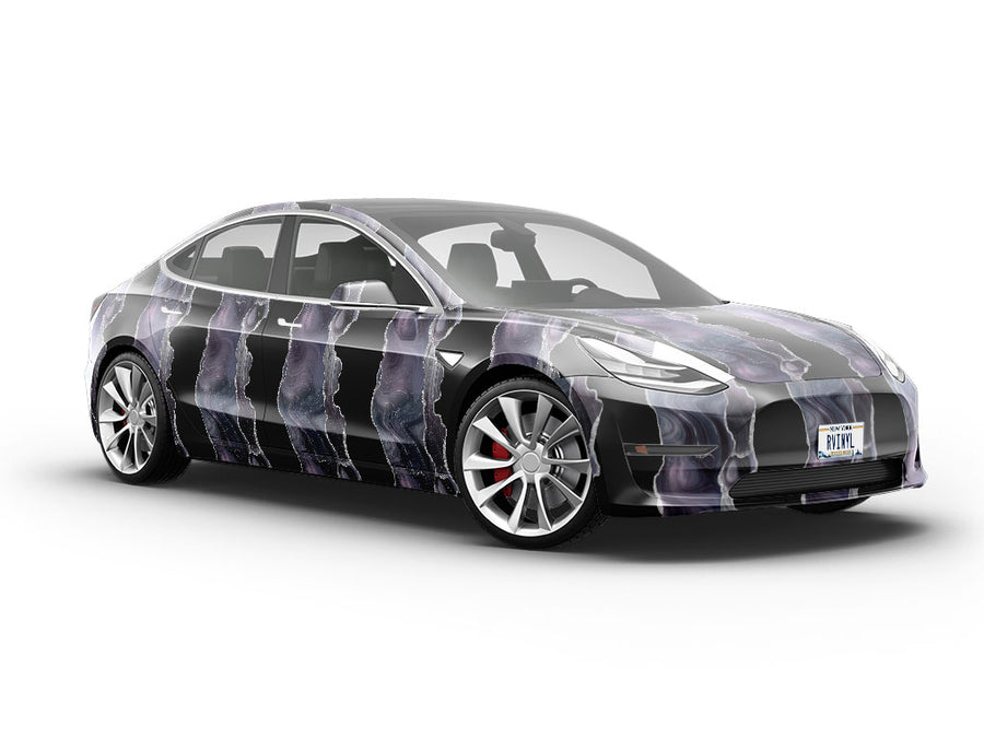 Black Spinel Gemstone Vehicle Vinyl Wrap