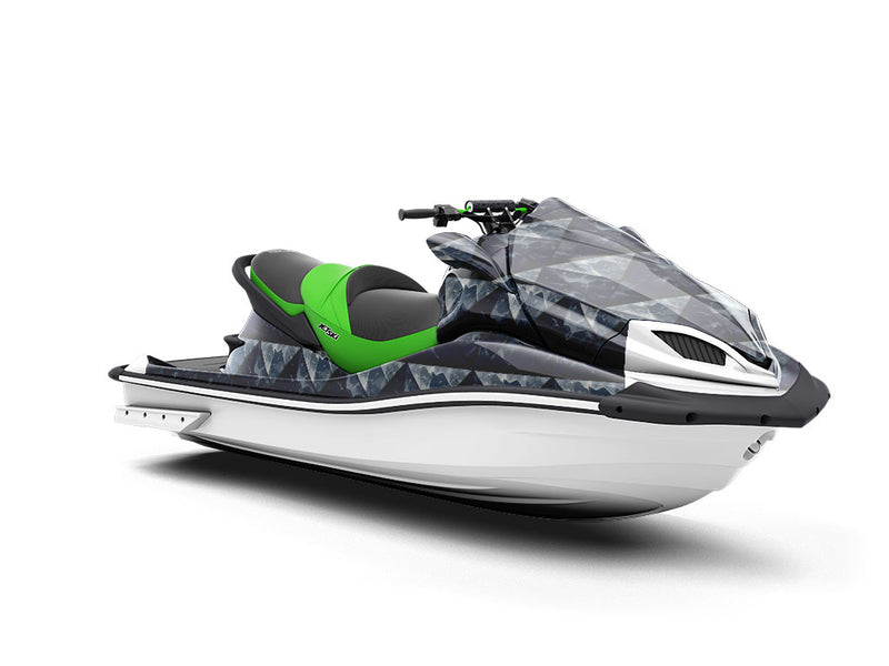 Black Square Tile Jet Ski Vinyl Customized Wrap