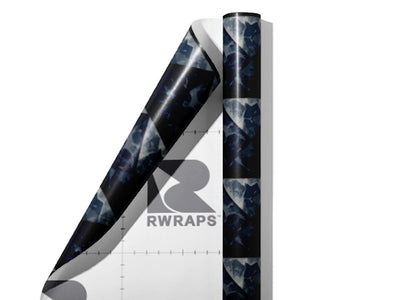 Black Square Tile Wrap Film Sheets~Rwraps Series 914 Black Square Tile Scrolled Sheet~4