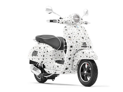 Black Starlight Astrology Vespa Scooter Wrap Film