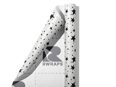 Black Starlight Astrology Wrap Film Sheets~Rwraps Series 914 Black Starlight Astrology Scrolled Sheet~3