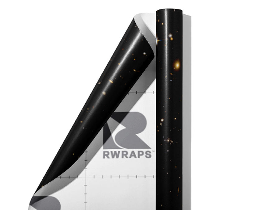 Black Stars Science Fiction Wrap Film Sheets~Rwraps Series 914 Black Stars Science Fiction Scrolled Sheet~3