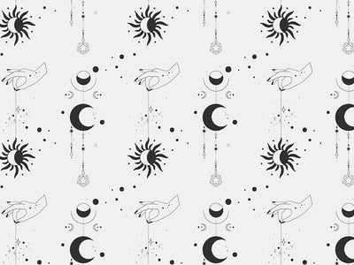 Black Suns Astrology Vinyl Wrap Pattern~Rwraps Series 914 Digitally Printed Vinyl Wrap~0